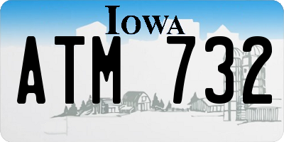 IA license plate ATM732