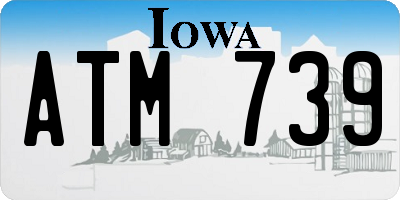 IA license plate ATM739