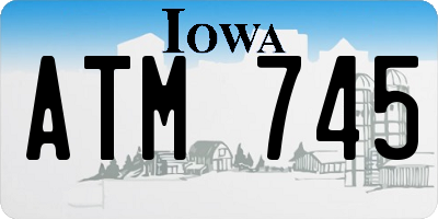 IA license plate ATM745