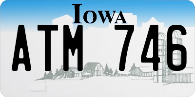 IA license plate ATM746