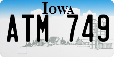 IA license plate ATM749
