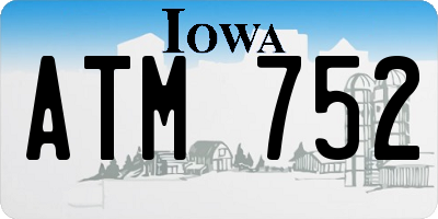 IA license plate ATM752