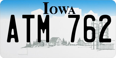 IA license plate ATM762