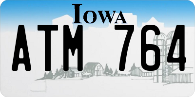 IA license plate ATM764