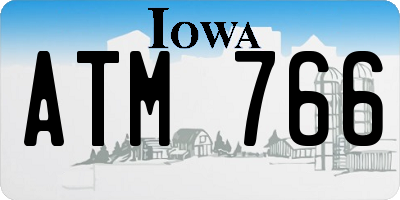 IA license plate ATM766