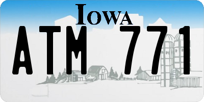 IA license plate ATM771