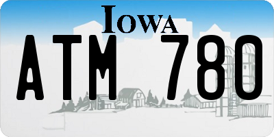 IA license plate ATM780