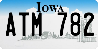 IA license plate ATM782