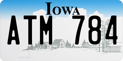 IA license plate ATM784