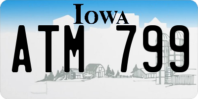 IA license plate ATM799