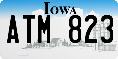 IA license plate ATM823