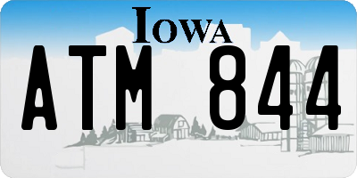 IA license plate ATM844