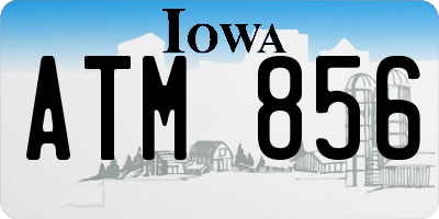 IA license plate ATM856
