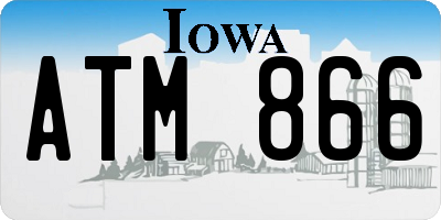 IA license plate ATM866