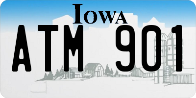 IA license plate ATM901