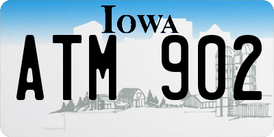 IA license plate ATM902