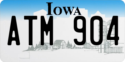 IA license plate ATM904