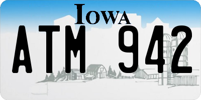 IA license plate ATM942