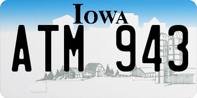 IA license plate ATM943