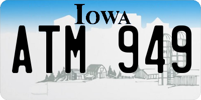 IA license plate ATM949
