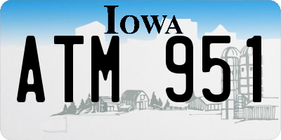 IA license plate ATM951