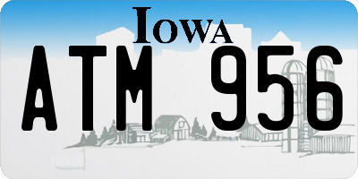 IA license plate ATM956