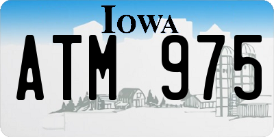 IA license plate ATM975