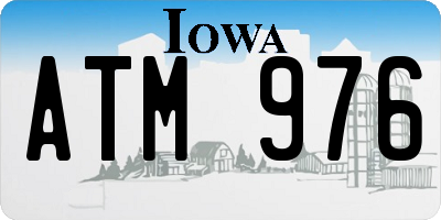 IA license plate ATM976
