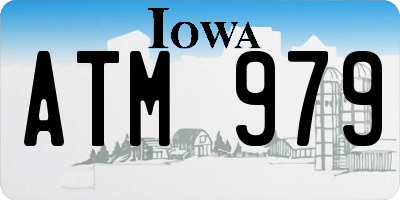 IA license plate ATM979