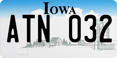 IA license plate ATN032