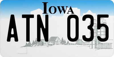 IA license plate ATN035