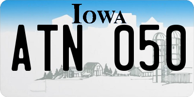 IA license plate ATN050