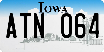 IA license plate ATN064