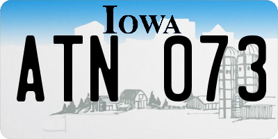 IA license plate ATN073
