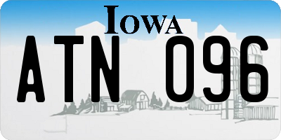 IA license plate ATN096