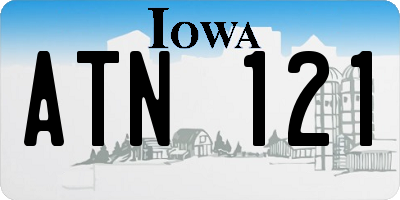 IA license plate ATN121