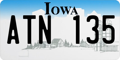 IA license plate ATN135