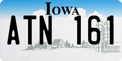 IA license plate ATN161