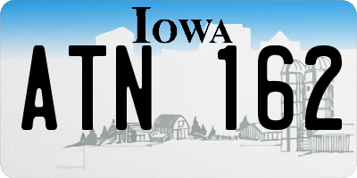 IA license plate ATN162