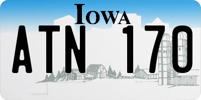 IA license plate ATN170