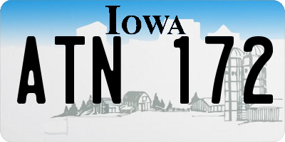 IA license plate ATN172