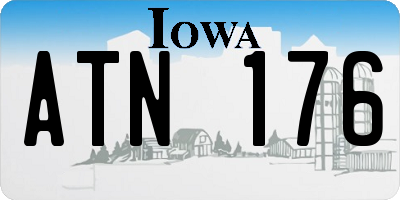 IA license plate ATN176