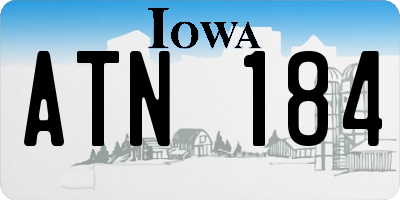 IA license plate ATN184