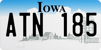 IA license plate ATN185