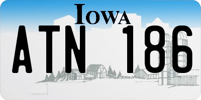 IA license plate ATN186