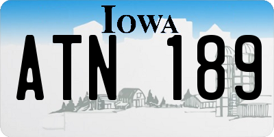 IA license plate ATN189