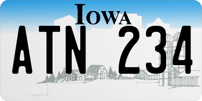 IA license plate ATN234
