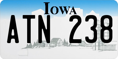 IA license plate ATN238