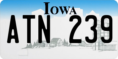IA license plate ATN239