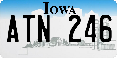 IA license plate ATN246